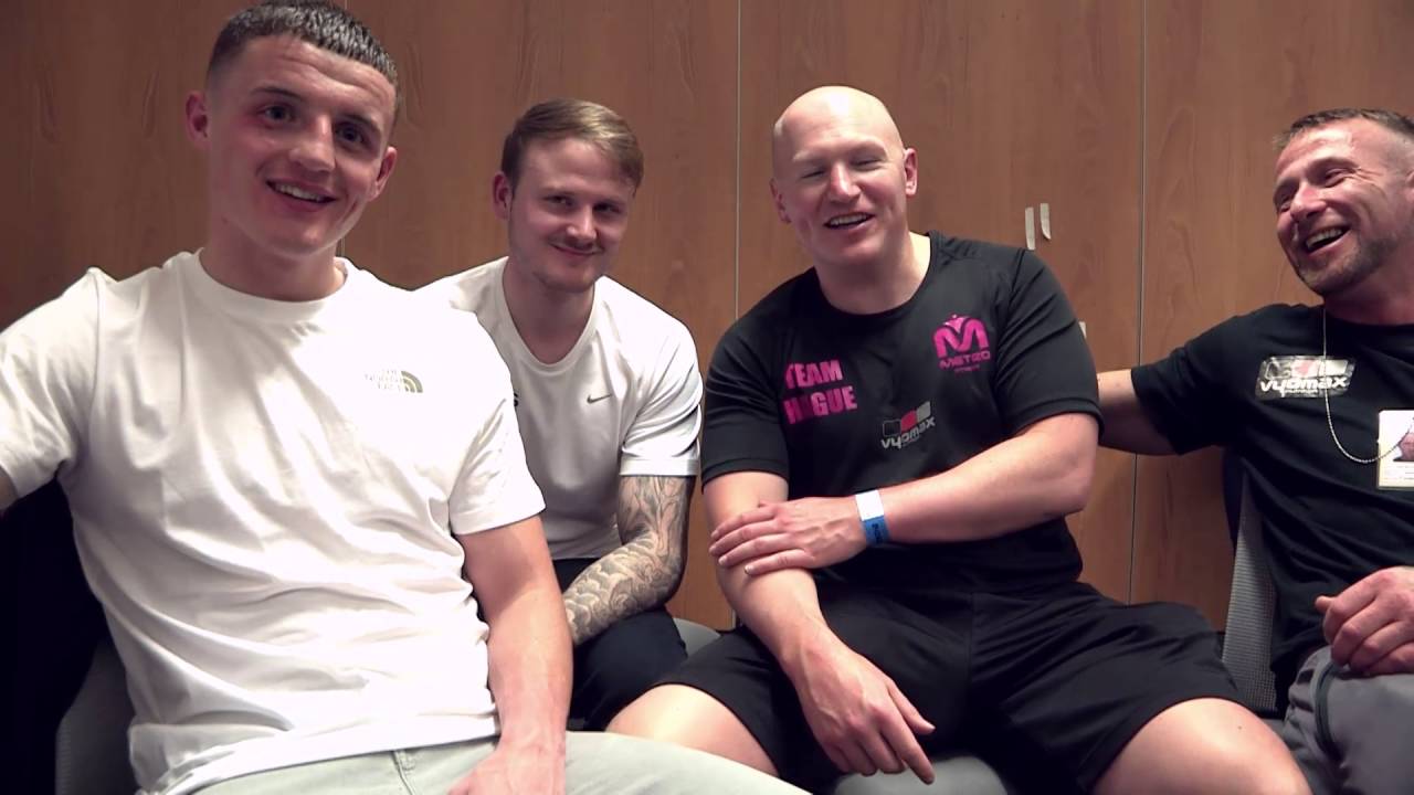 Post fight interview with Adam Hague and his Team