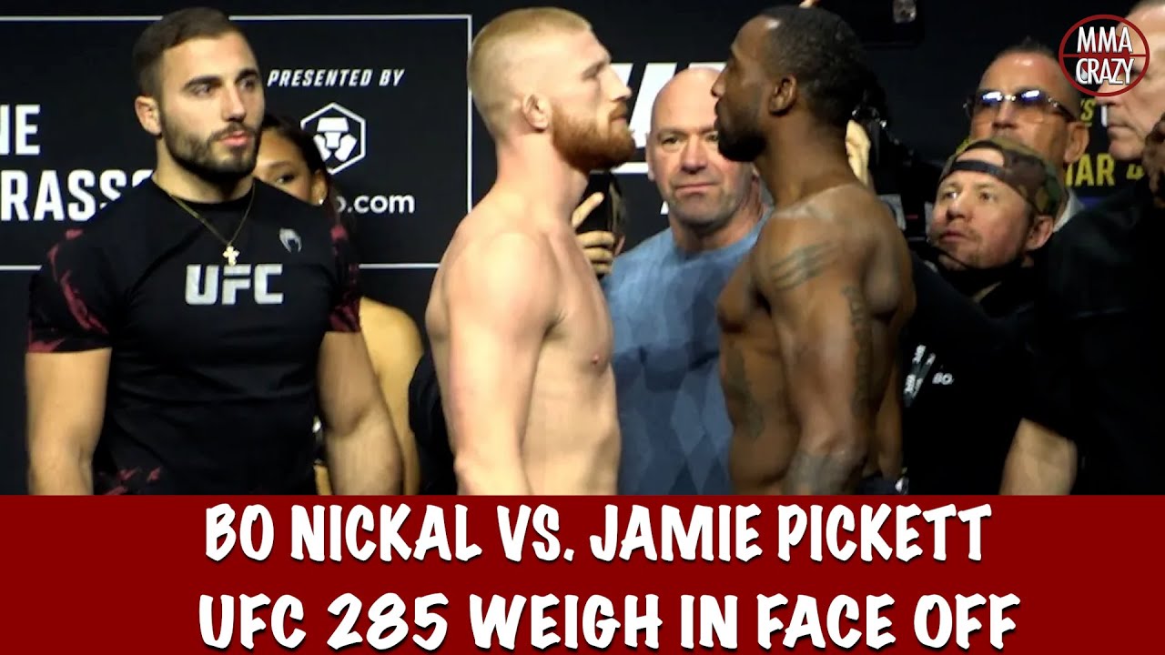 UFC 285: Bo Nickal vs. Jamie Pickett weigh in face off