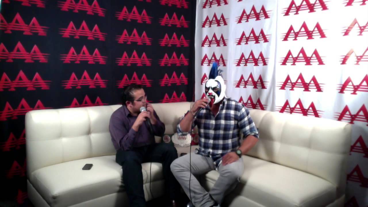 Twitcam Psycho Clown Pt. 1 con Oscar Díaz - Lucha Libre AAA background