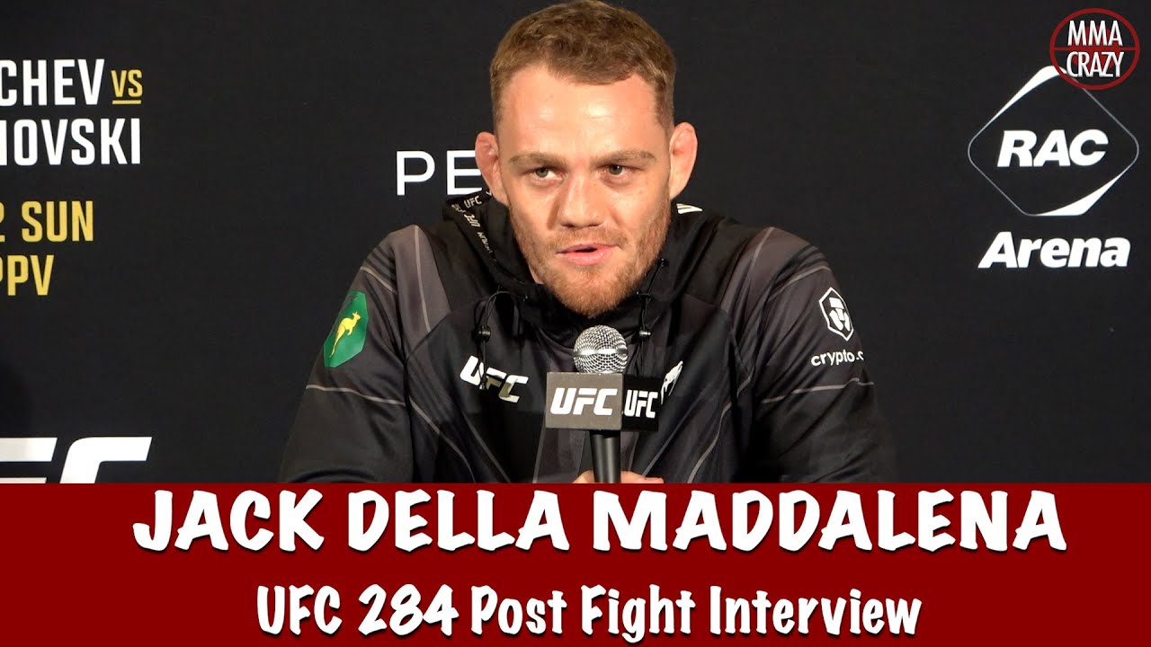 Jack Della Maddalena reacts to submission win over Randy Brown wants Vicente Luque next | UFC 284 background