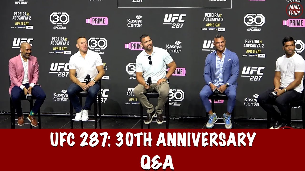 Full UFC Fighter Q&A: Georges St Pierre, Chris Weidman, Vitor Belfort & Lyoto Machida background