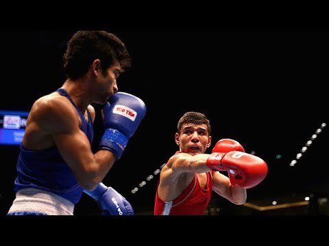 Murodjon Akhmadaliev (UZB) vs. Shiva Thapa (IND) AIBA World Championships 2015 SF’s (56kg) background
