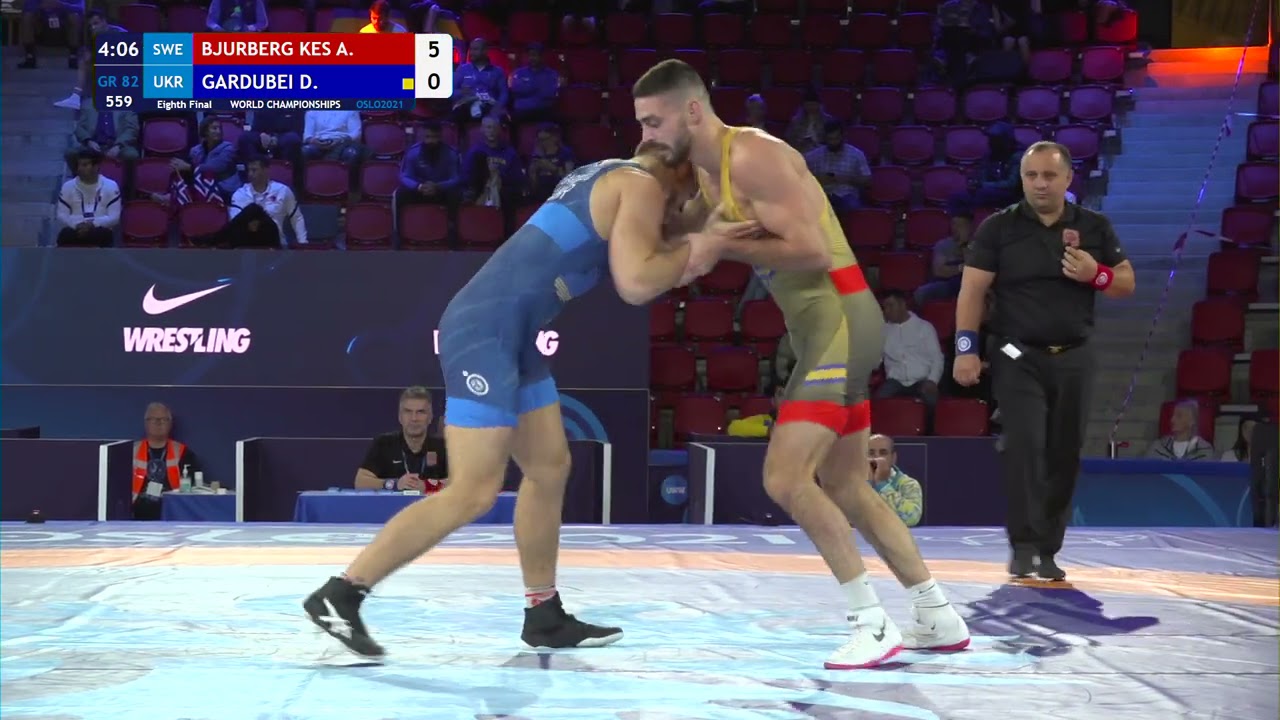 1/8 GR - 82 kg: A. BJURBERG KES (SWE) v. D. GARDUBEI (UKR) background