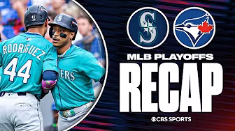 Jorge Polanco's hot bat powers Mariners over Blue Jays, take 2-0 series lead | ALCS Game 2 Recap backdrop