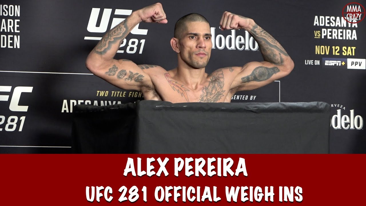 UFC 281 Official Weigh ins: Alex Pereira makes weight at 184.6 background