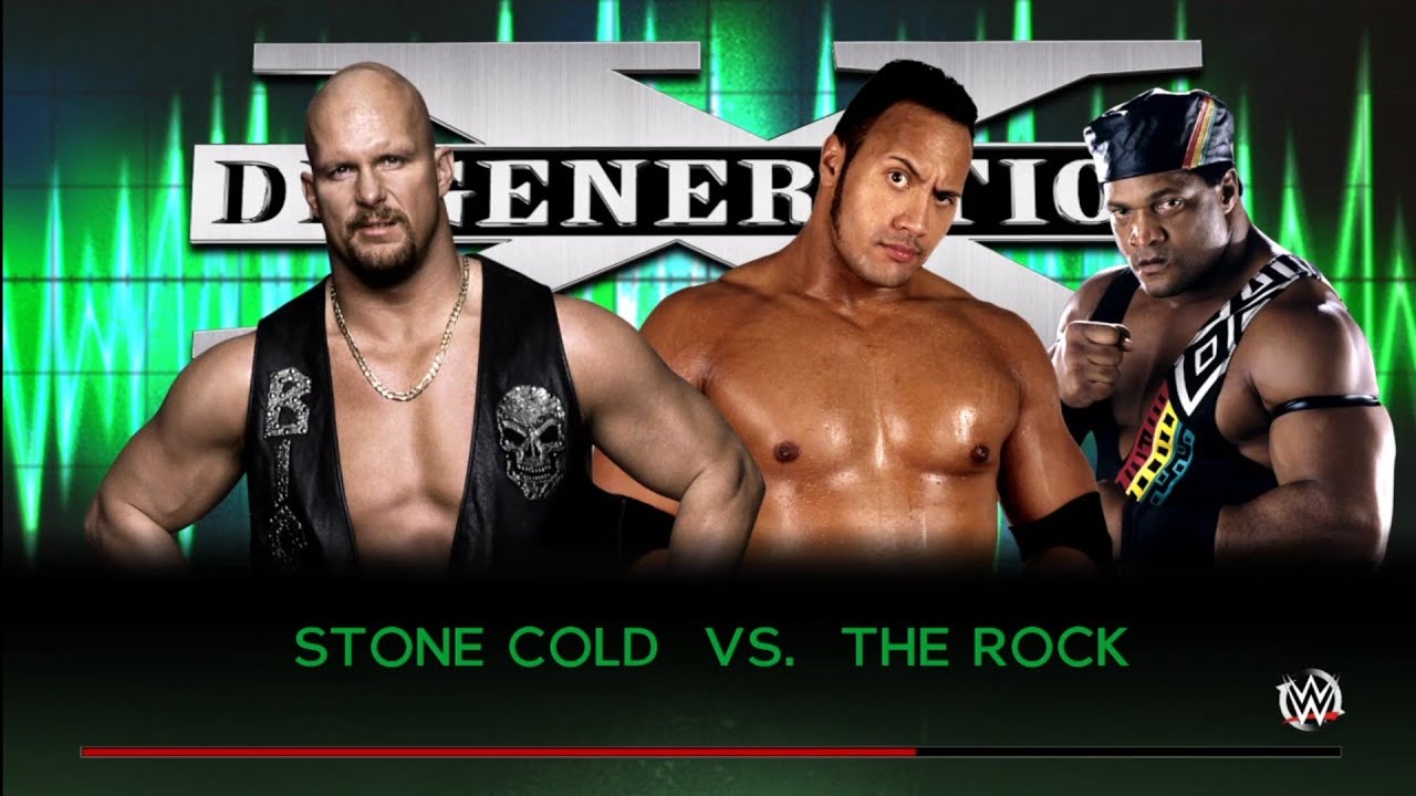 Steve Austin vs The Rock Degeneration X 97. WWE 2K16