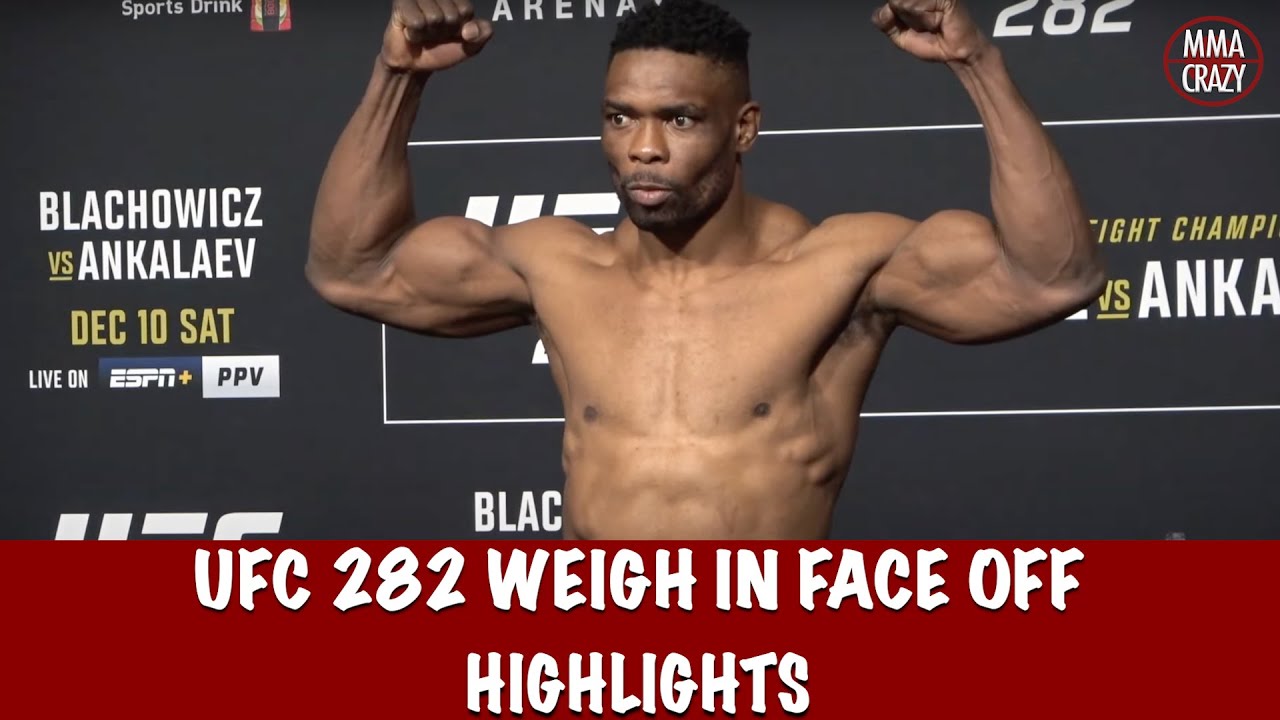 Full UFC 282 Official Weigh in Highlights background