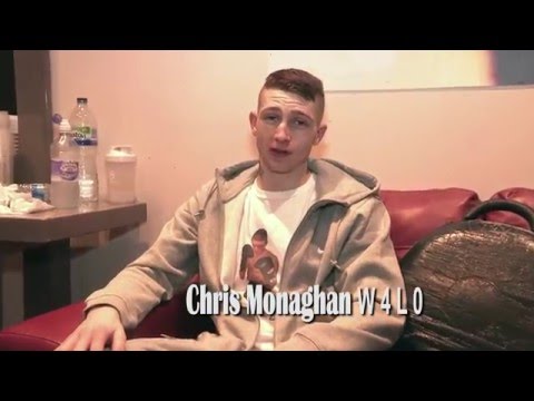 Chris Monaghan post fight interview background