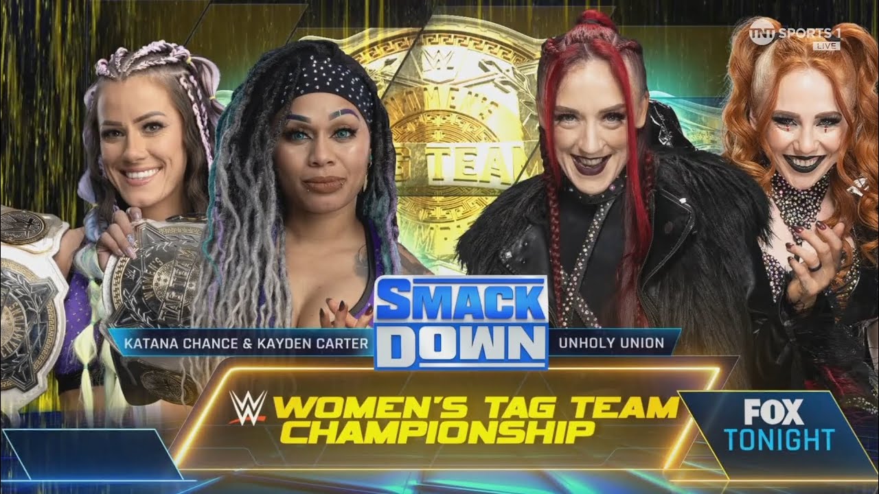 Katana Chance & Kayden Carter vs Unholy Union - WWE Women's Tag Team Titles | SmackDown 01/19/24