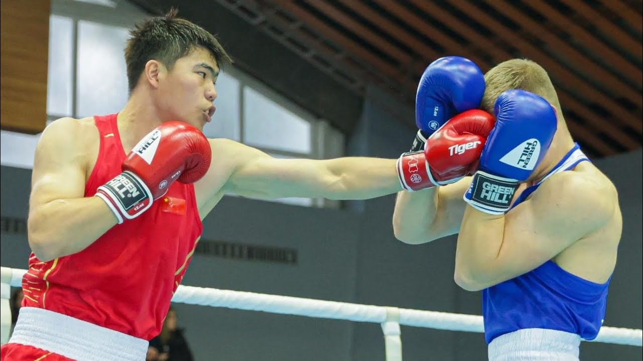 Tuohetaerbieke Tanglatihan (CHN) vs. Michail Tsamalidis (GRE) Strandja Tournament 2024 (80kg) background