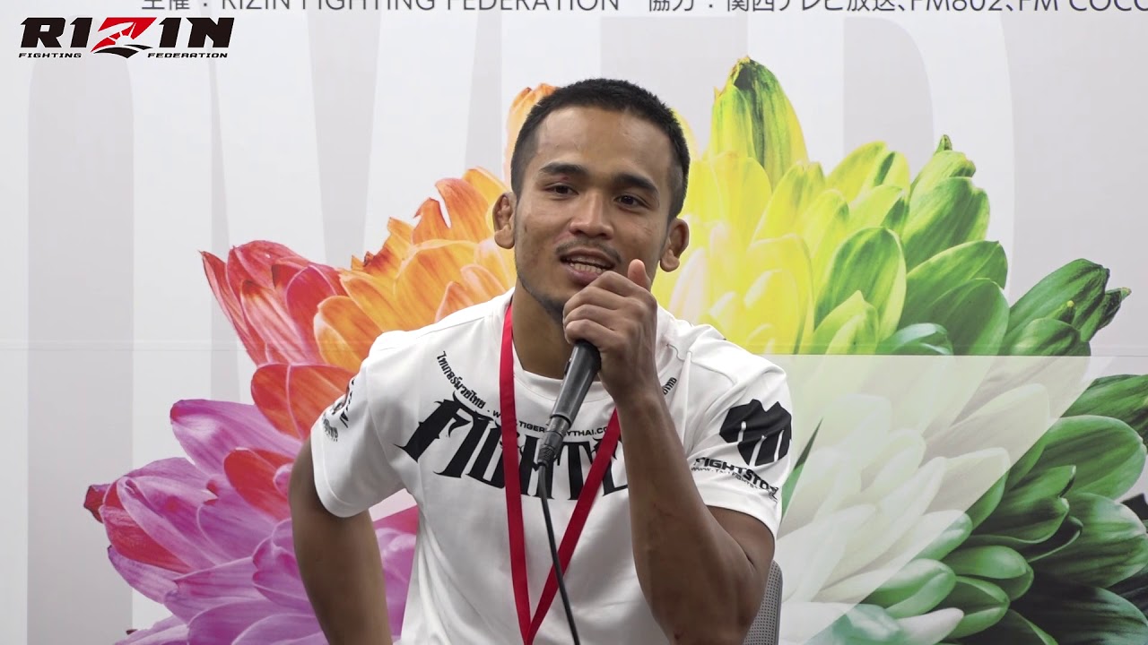 トップノイ・タイガームエタイ RIZIN.16 試合後インタビュー background