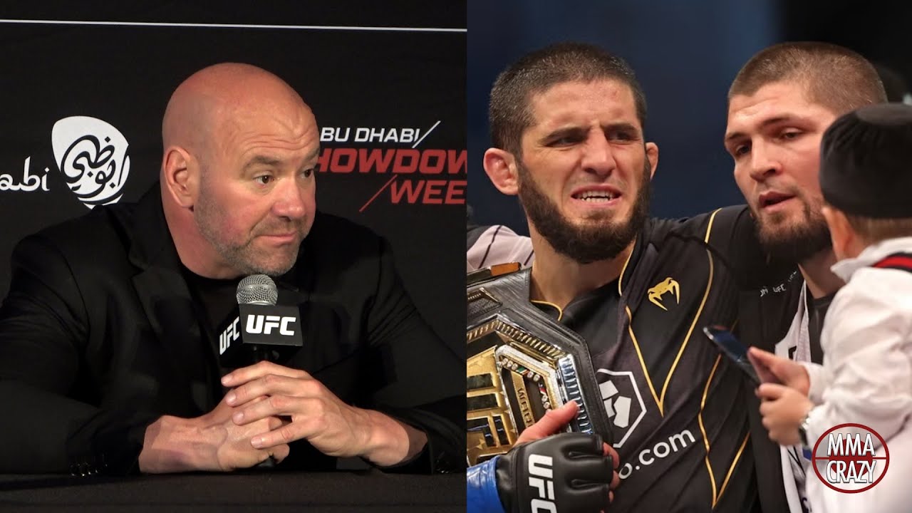 Dana White reveals what Khabib told him after Islam Makhachev win at UFC 280 background
