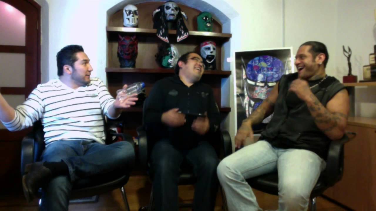 Cibernetico y El Hijo del Perro Aguayo - Twitcam Parte 1 con Óscar Díaz - Lucha Libre AAA background