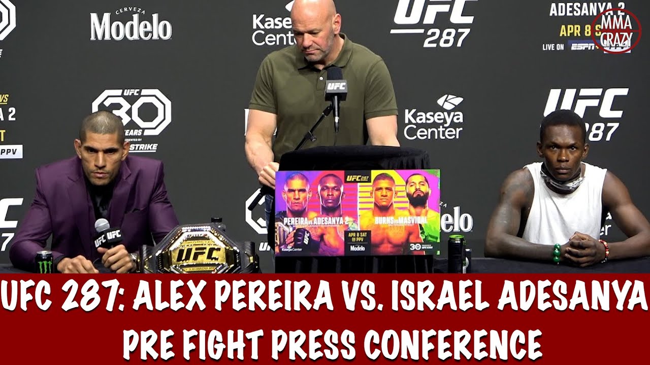 Full UFC 287: Pre Fight Press Conference Alex Pereira vs. Israel Adesanya 2 background