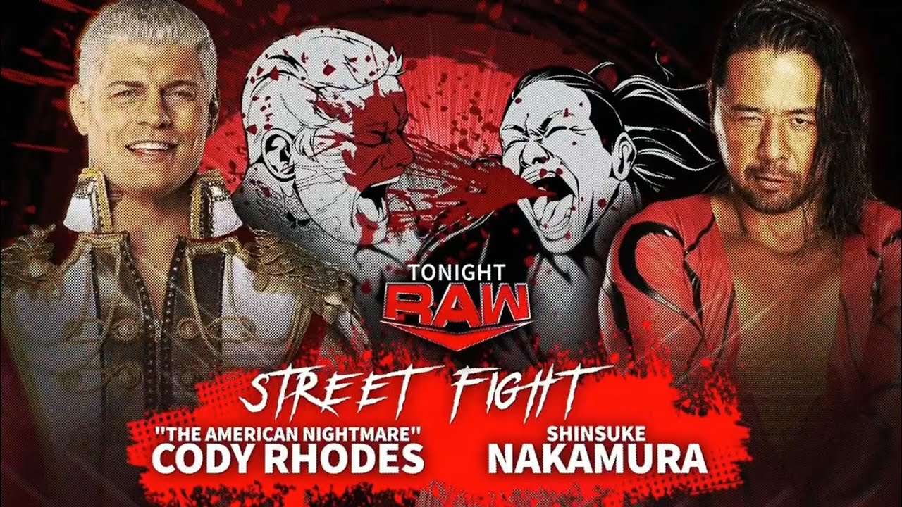 Cody Rhodes vs Shinsuke Nakamura - Street Fight Match (2/3) | WWE RAW 08/01/24