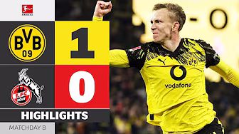 BEIER In The LAST MINUTE! | BORUSSIA DORTMUND - 1. FC KÖLN | Highlights | Matchday 8 – Bundesliga background