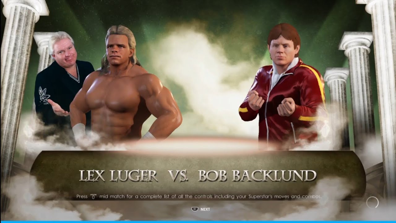 Lex Luger vs Bob Backlund WrestleMania Revenge 93. WWE 2K22