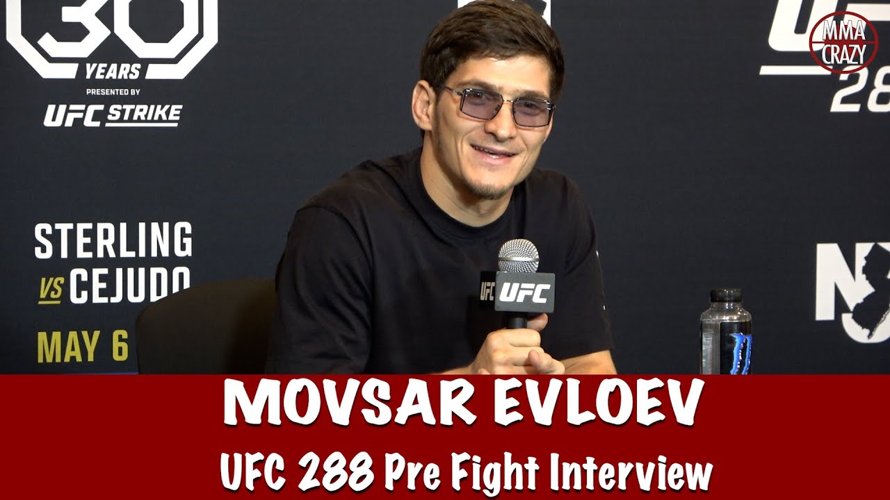Movsar Evloev “Its going be big war inside the cage” against Diego Lopes at UFC 288 background