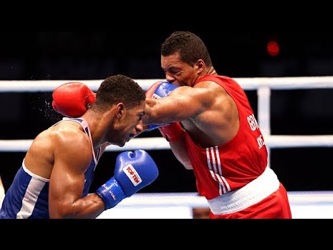 Joe Joyce (GBR) vs. Tony Yoka (FRA) AIBA World Boxing Championships 2015 SF’s (91+kg) background
