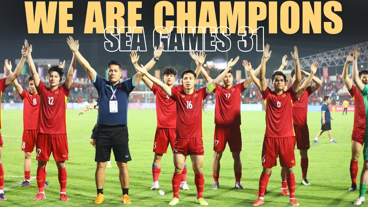TOÀN CẢNH MÀN ĂN MỪNG CHIẾN THẮNG LỊCH SỬ CỦA U23 VIỆT NAM TẠI SEA GAMES 31 background