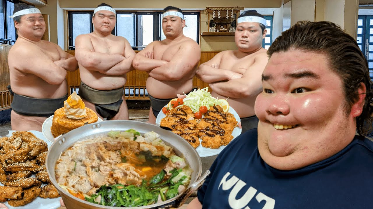 Hunger is the best sauce. Sumo stable cooking.JAPAN FOOD(空腹は最上のソースである。相撲部屋の料理)錣山部屋 background