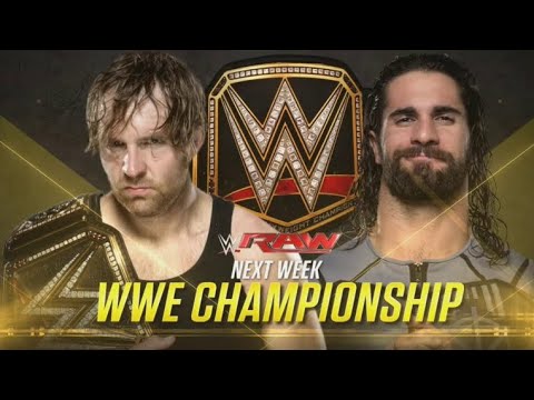 FULL MATCH: WWE Championship Match (3/3) | WWE RAW 07/18/16 background