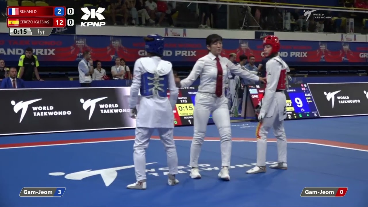 113 R32 W 49kg FRA REHANI D ESP CEREZO IGLESIAS | Paris 2022 World Taekwondo Grand-Prix (Levallois)