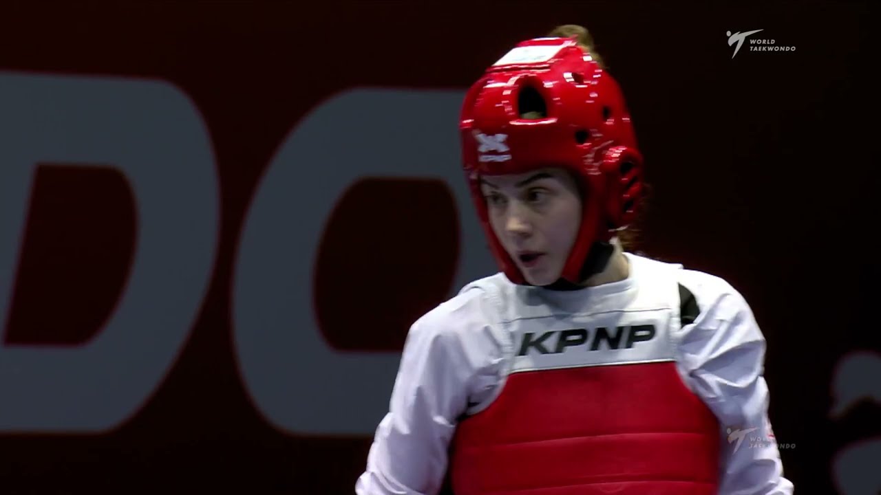 254 Finals Women 49kg THA WONGPATTANAKIT Panipak TUR DINCEL Merve background
