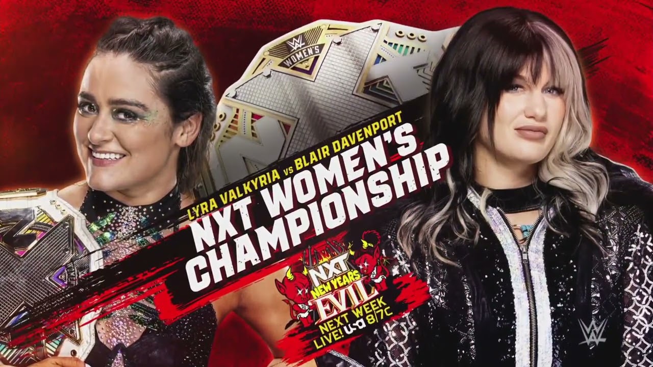 Lyra Valkyria vs Blair Davenport - New Year's Evil Promo | WWE NXT 12/19/23 backdrop