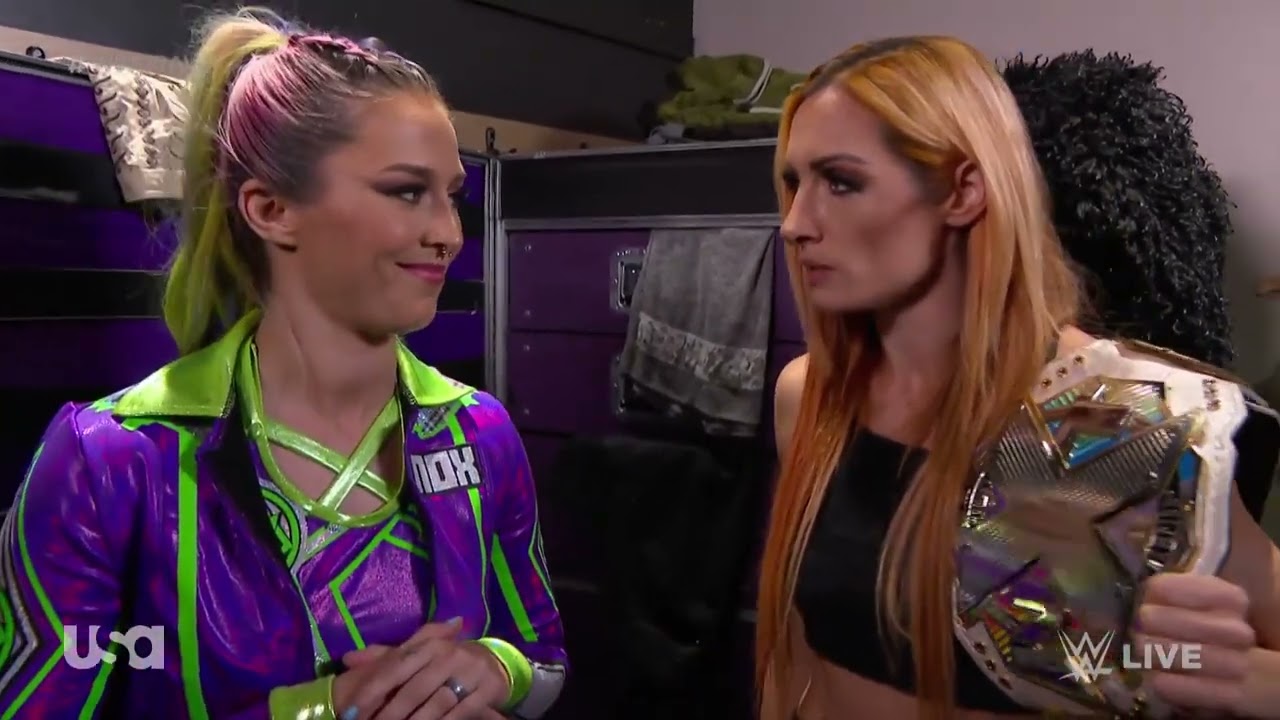 FULL SEGMENT: Lynch tells Nox that she will have a chance for the title | WWE RAW 09/25/23 background