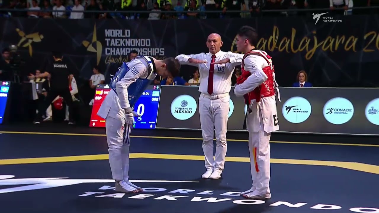 419 M-80kg QF TELIKOSTOGLOU A. GRE 🔵 vs 🔴 CINTADO ARTECHE J. ESP I Guadalajara 2022 WT Championships