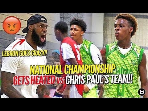 LeBron James Coaches Bronny Jr to Championship vs Chris Paul's Team in HEATED OT BATTLE! background