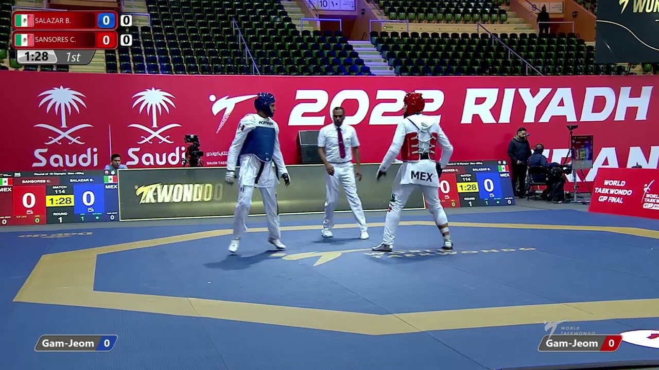 114 R16 Men +80kg MEX SALAZAR B MEX SANSORES C