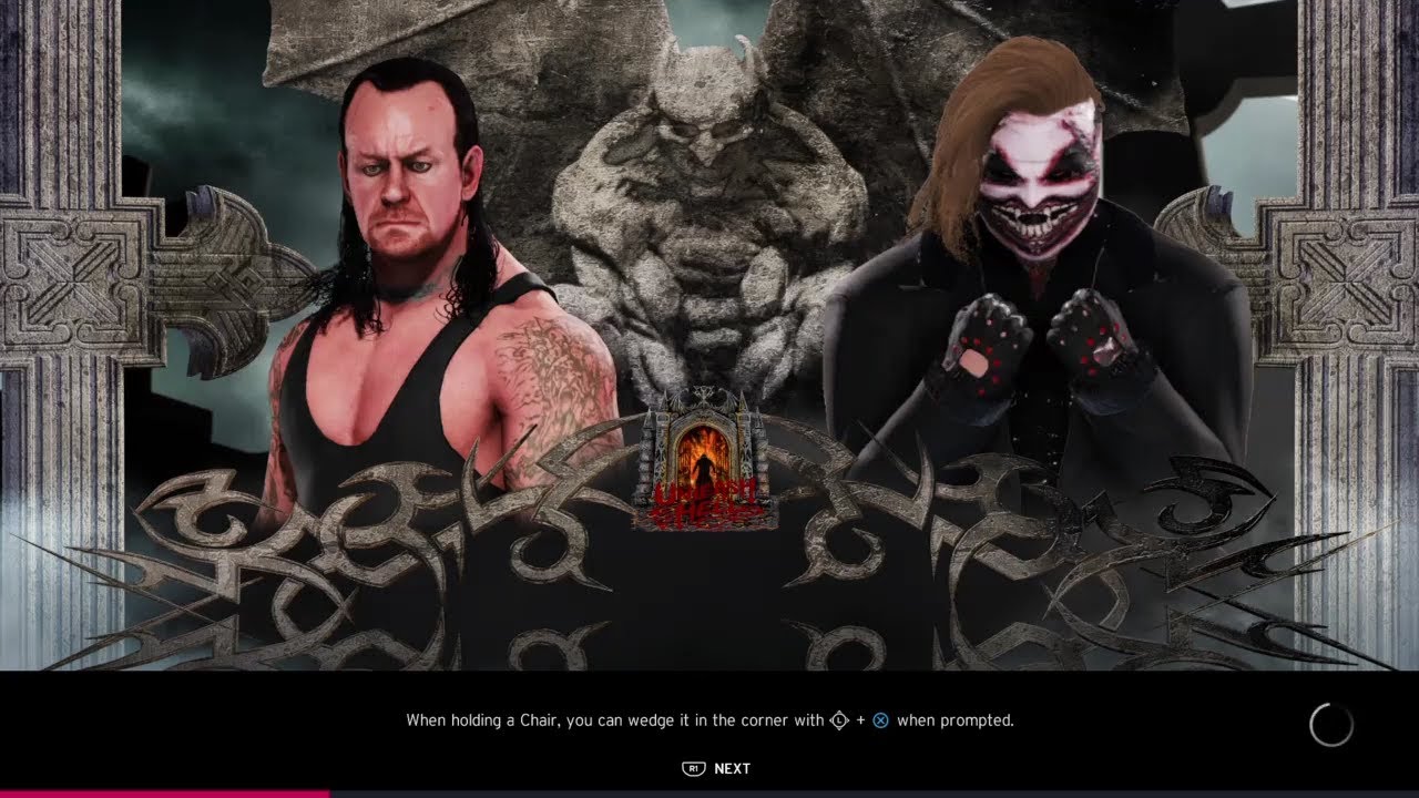 Undertaker vs The Fiend. King of the Dead Tournament Hell Colosseum. WWE 2K20 background