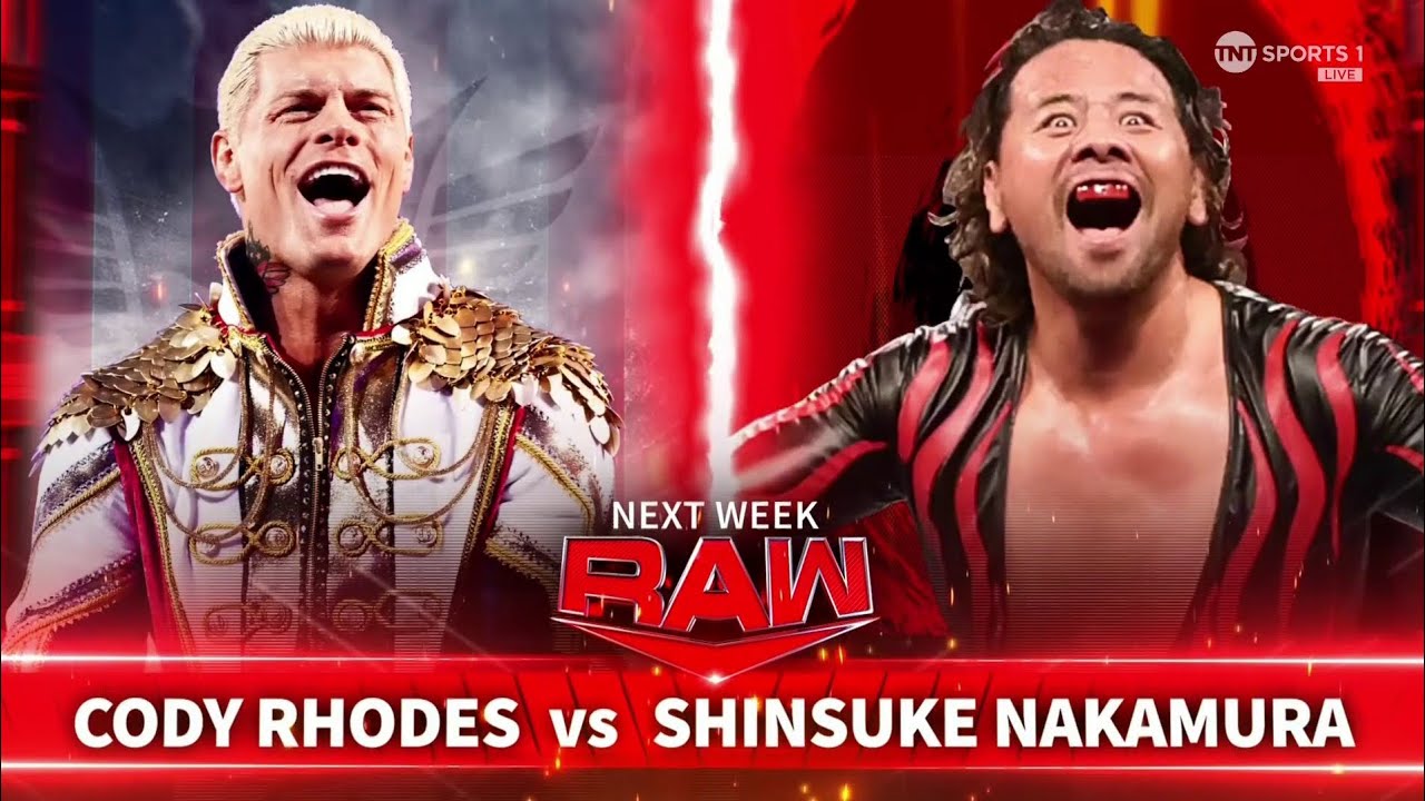 Cody Rhodes vs Shinsuke Nakamura (2/2) | WWE RAW 12/11/23 background