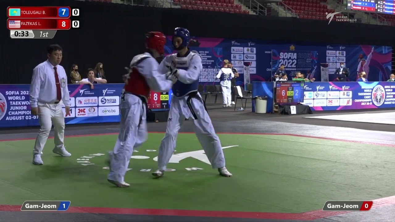 107 R64 Men 68kg KAZ TOLEUGALI B USA FAZEKAS L