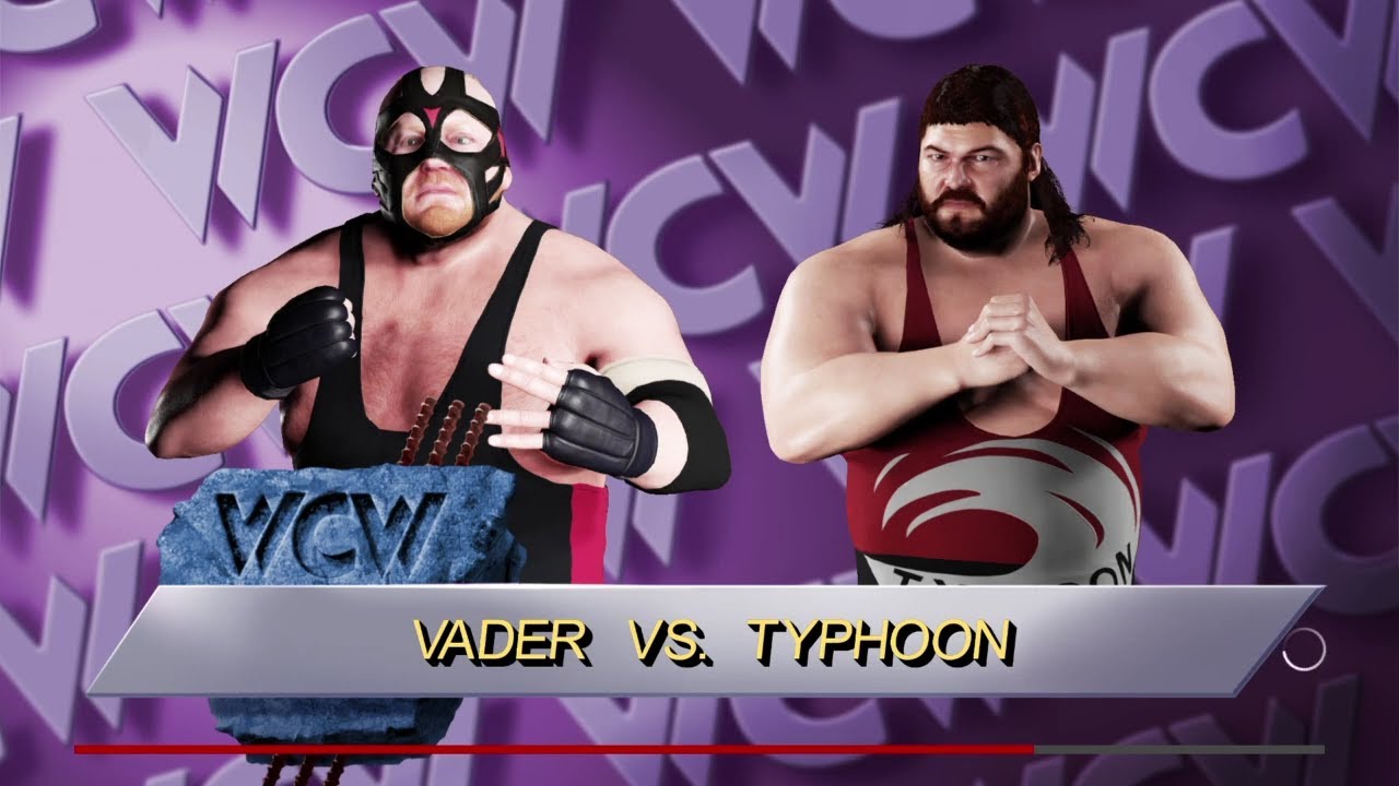 Vader vs Typhoon. WWE 2K18 backdrop