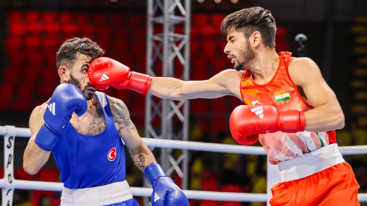Sachin Siwach (IND) vs. Batuhan Çiftçi (TUR) World Olympic Qualifiers 2024 (57kg) background