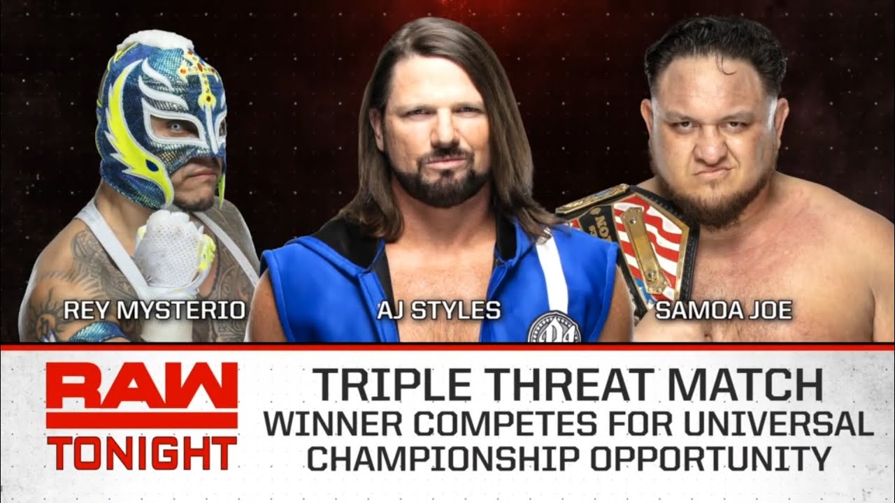 FULL MATCH: Triple Threat Match (1/2) | WWE RAW 04/23/19 background