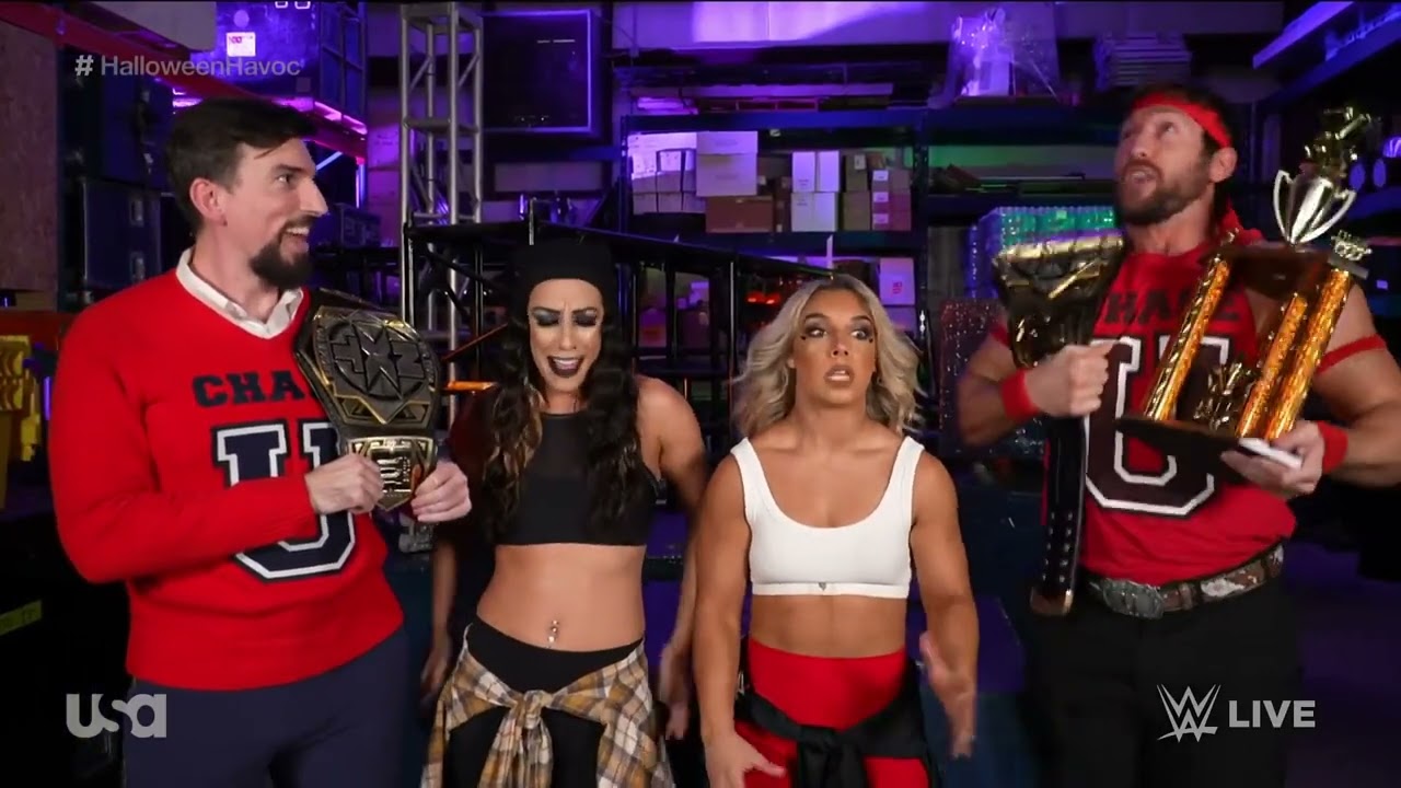FULL SEGMENT: Chase University Promo | WWE NXT 10/31/23 background