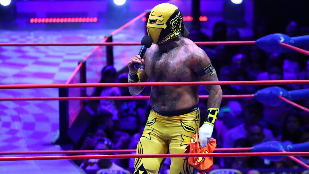Templario le arranca la máscara a Dragón Rojo Jr., y le reitera el reto rumbo al 90 Aniversario background