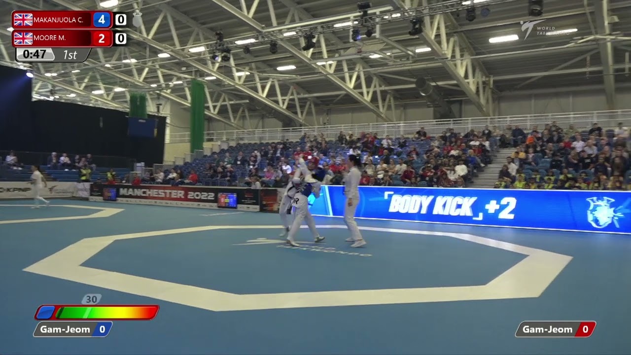 208 R-16 W-49kg ЁЯФ╡ MAKANJUOLA Catherine GBR vs ЁЯФ┤ MOORE Maddison GBR I Manchester 2022 WT GP