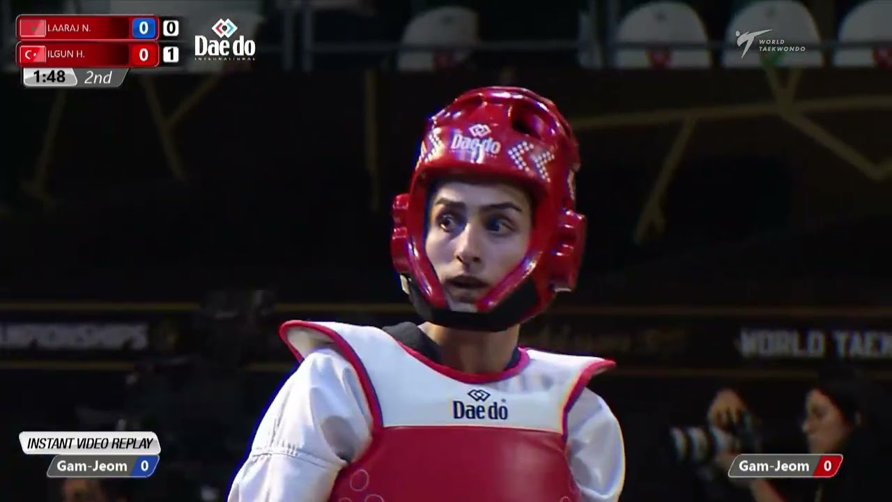 418 W-57kg QF LAARAJ Nada MAR 🔵 vs 🔴 ASEMANI Raheleh BEL I Guadalajara 2022 WT Championships