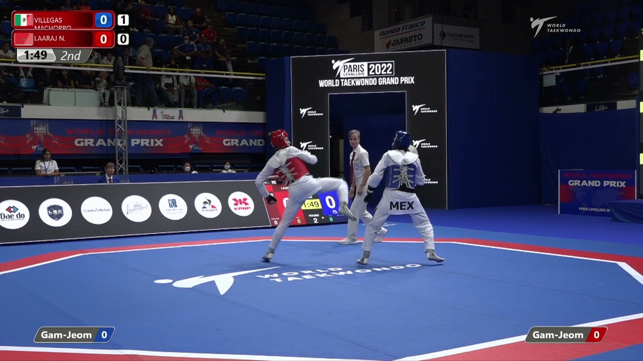 322 Quarter Final Women 57kg MEX VILLEGAS Fabiola guadalupe MAR LAARAJ Nada