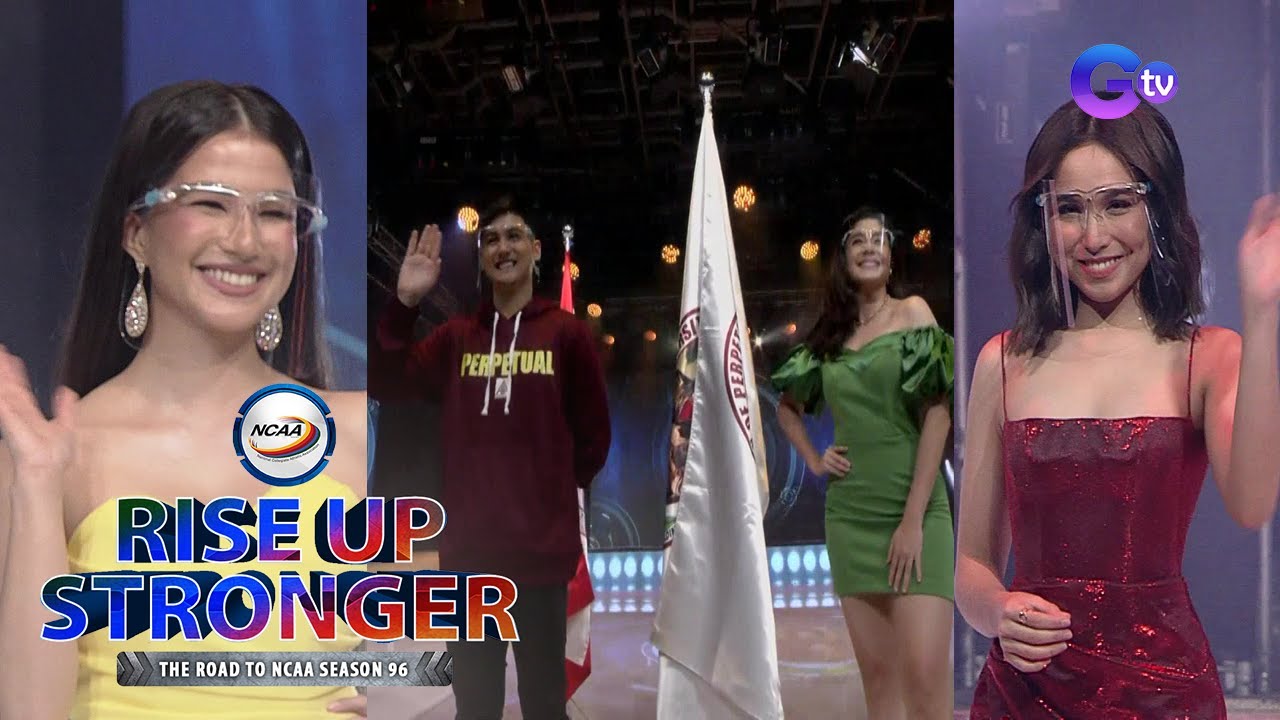 Kapuso artists serve as NCAA flag bearers, muses in Season 96 Opening Ceremony | Rise Up Stronger background