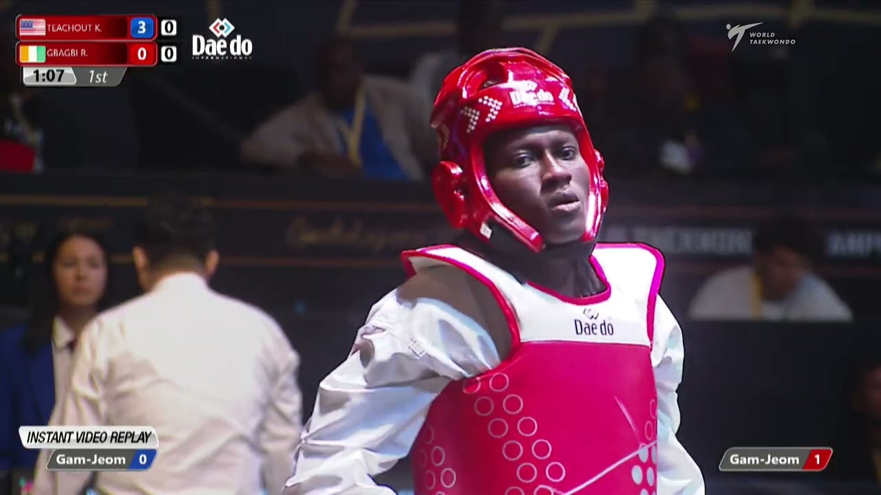 515 W-67kg R-32 TEACHOUT Kristina USA 🔵 vs 🔴 GBAGBI Ruth CIV I Guadalajara 2022 WT Championships