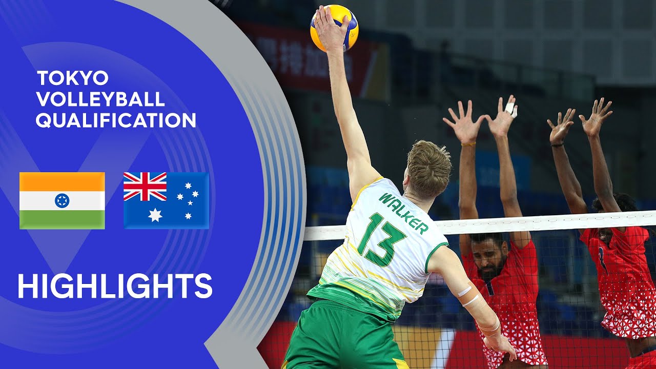 India vs. Australia - Highlights | AVC Men's Tokyo Volleyball Qualification 2020 background