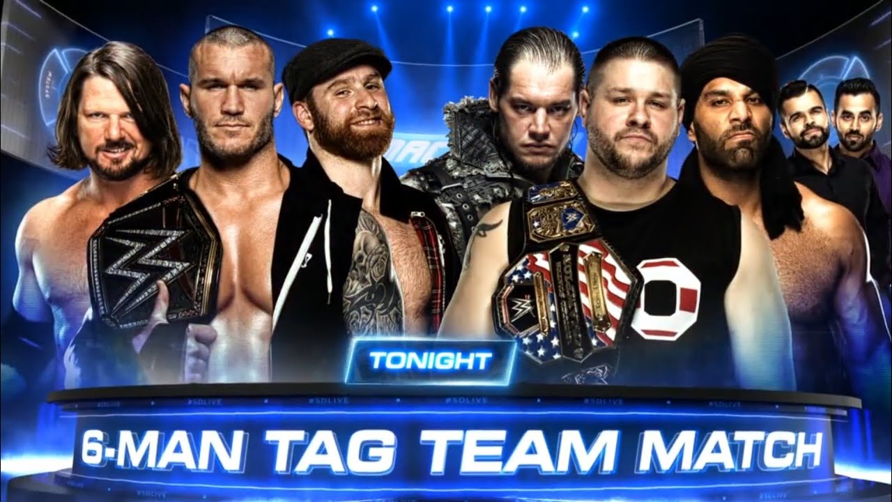 FULL MATCH: 6-Man Tag Team Match (2/2) | WWE SmackDown 05/09/17 background