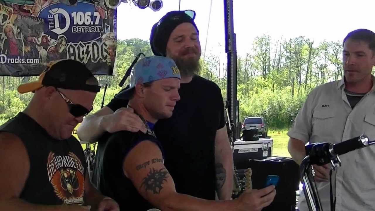 Before Opie Died Ryan Hurst Sons Of Anarchy Signing a Bike For a Fan !! backdrop