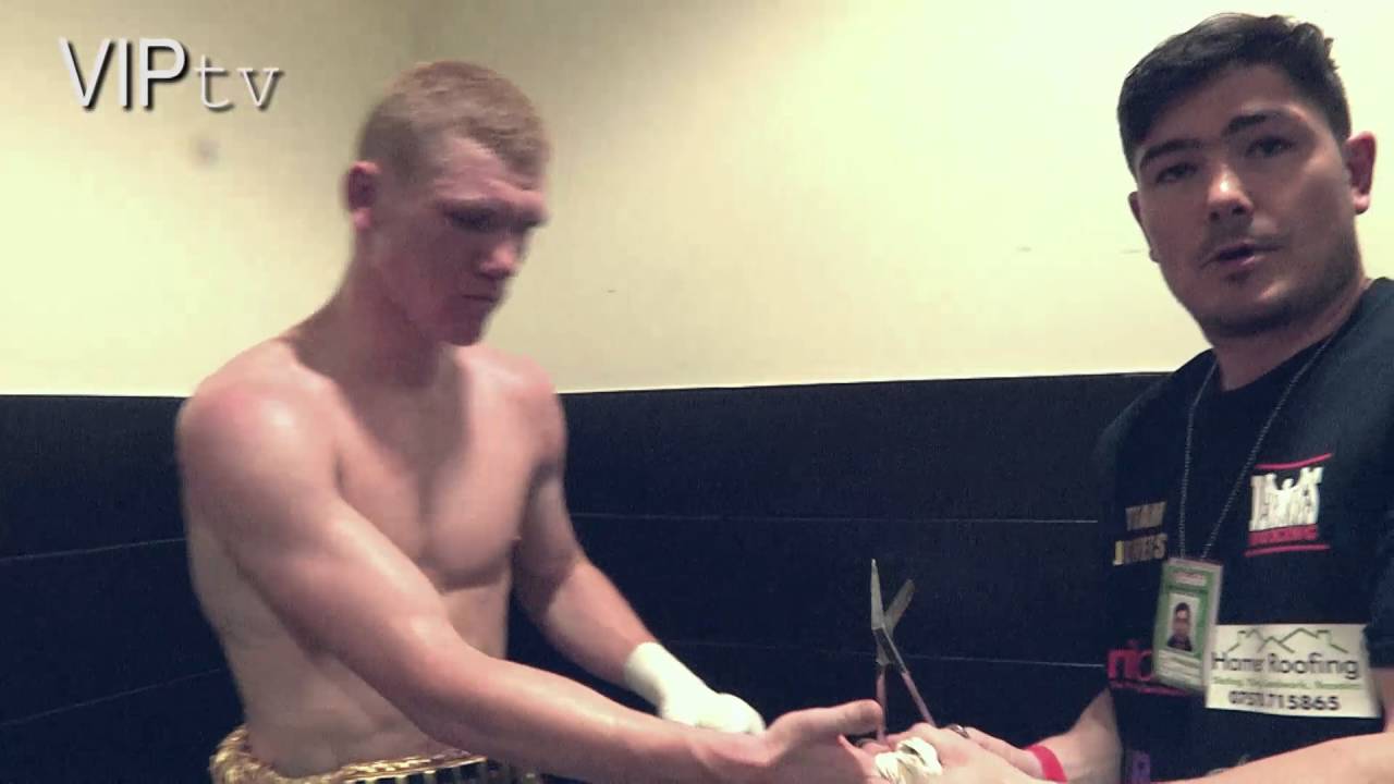 post fight interview with Mark Jeffers background
